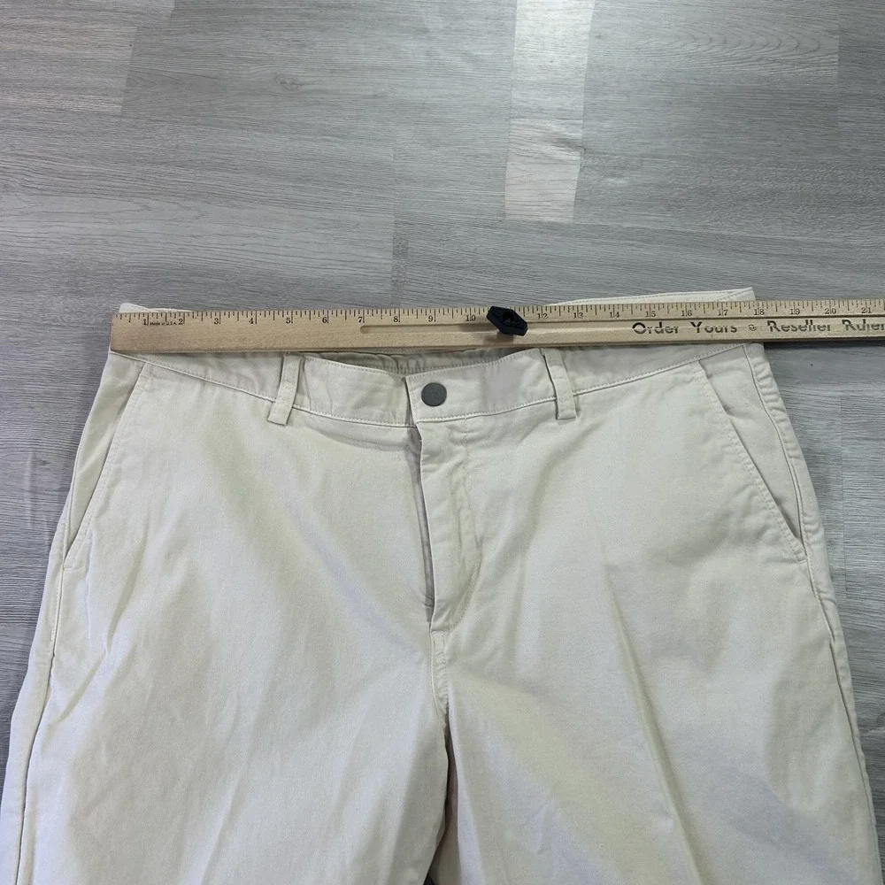Spoke Pants Mens 36x27 Beige Stretch Chino Regular Fit Straight Casual Everyday